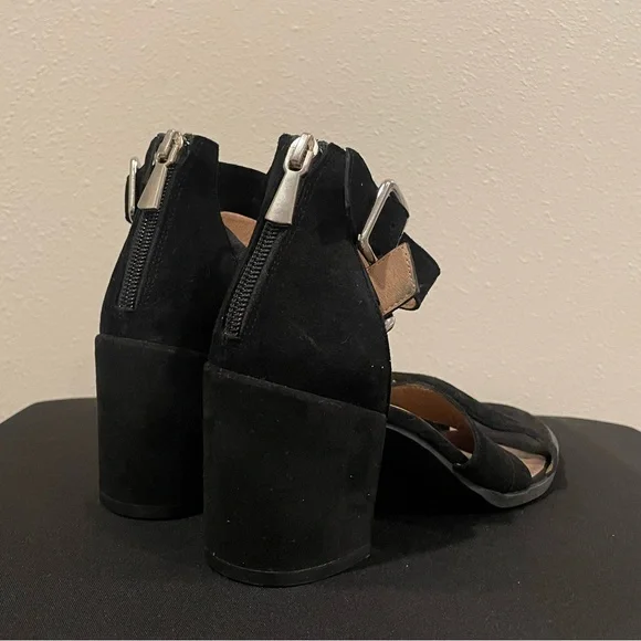 Black BP Suede Heels - Picture 2 of 5